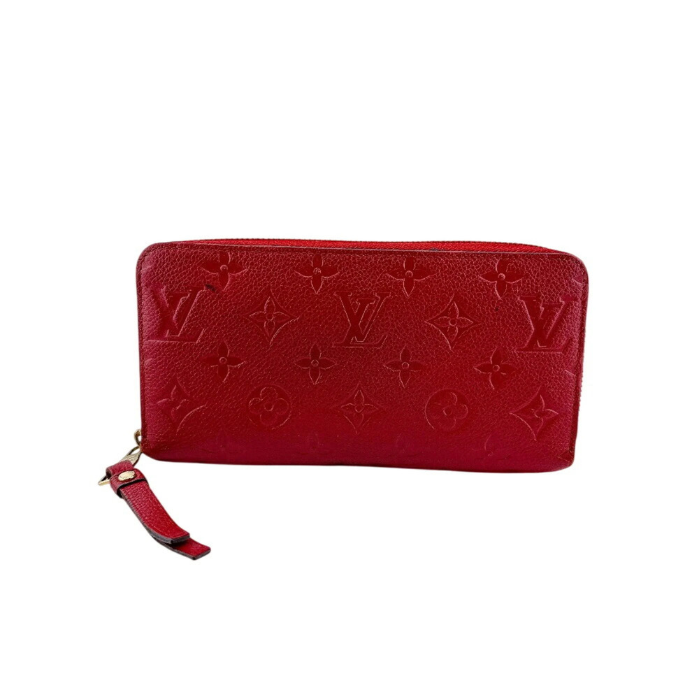 LOUIS VUITTON M63698 Portefeuille Clemence Round Empreinte Long Wallet Red